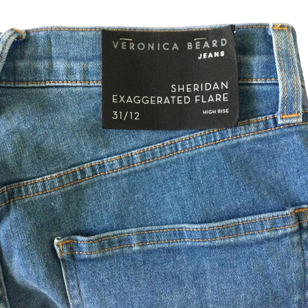 HOST PICK NWT Veronica Beard Sheridan Exaggerated Flare High Rise Jeans - Picture 6 of 8